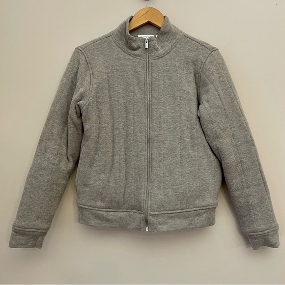 Liz Claiborne Gray Bomber Jacket Women’s Small - Picture 1 of 5